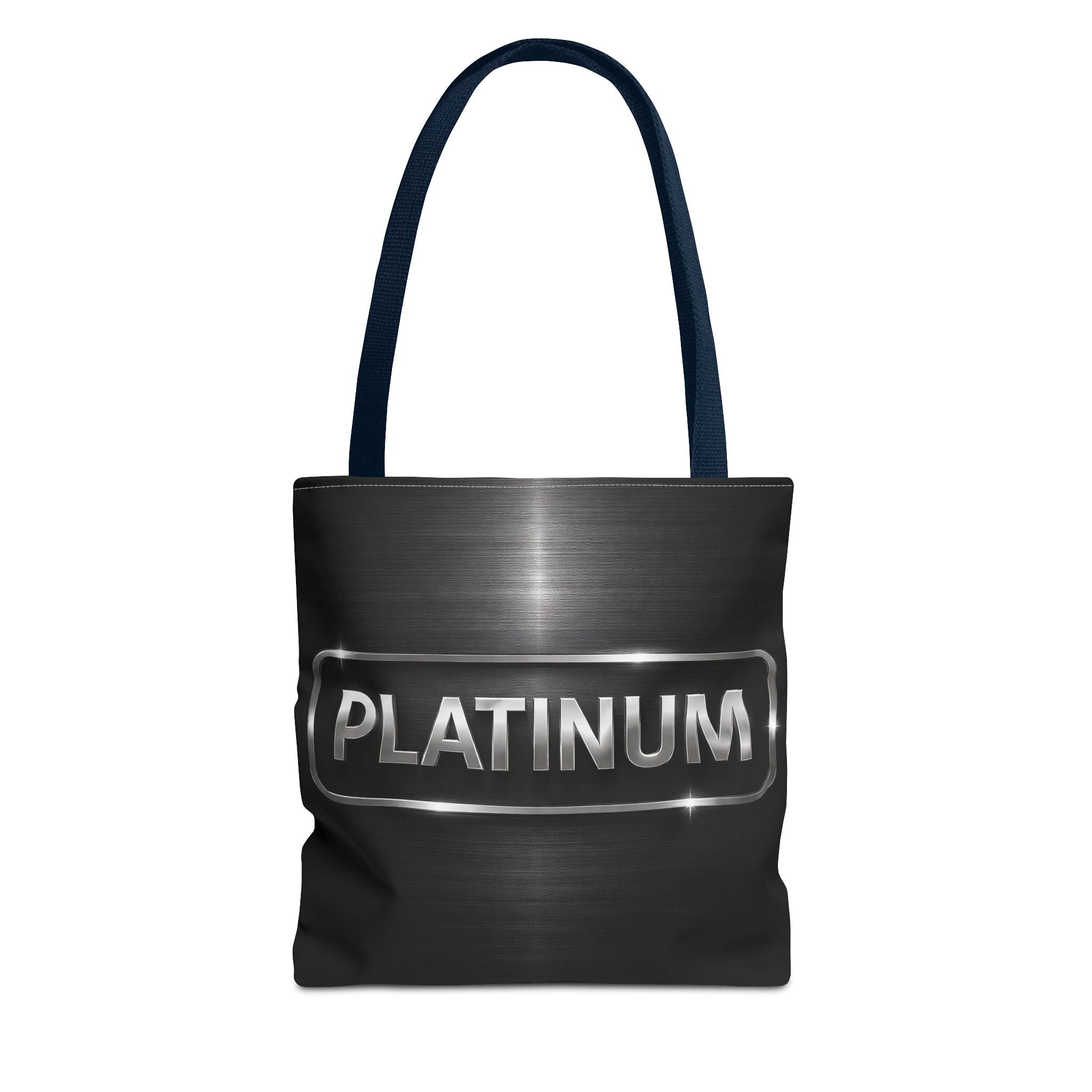 PLATINUM Tote Bag – Minimal Black Premium Statement Bag