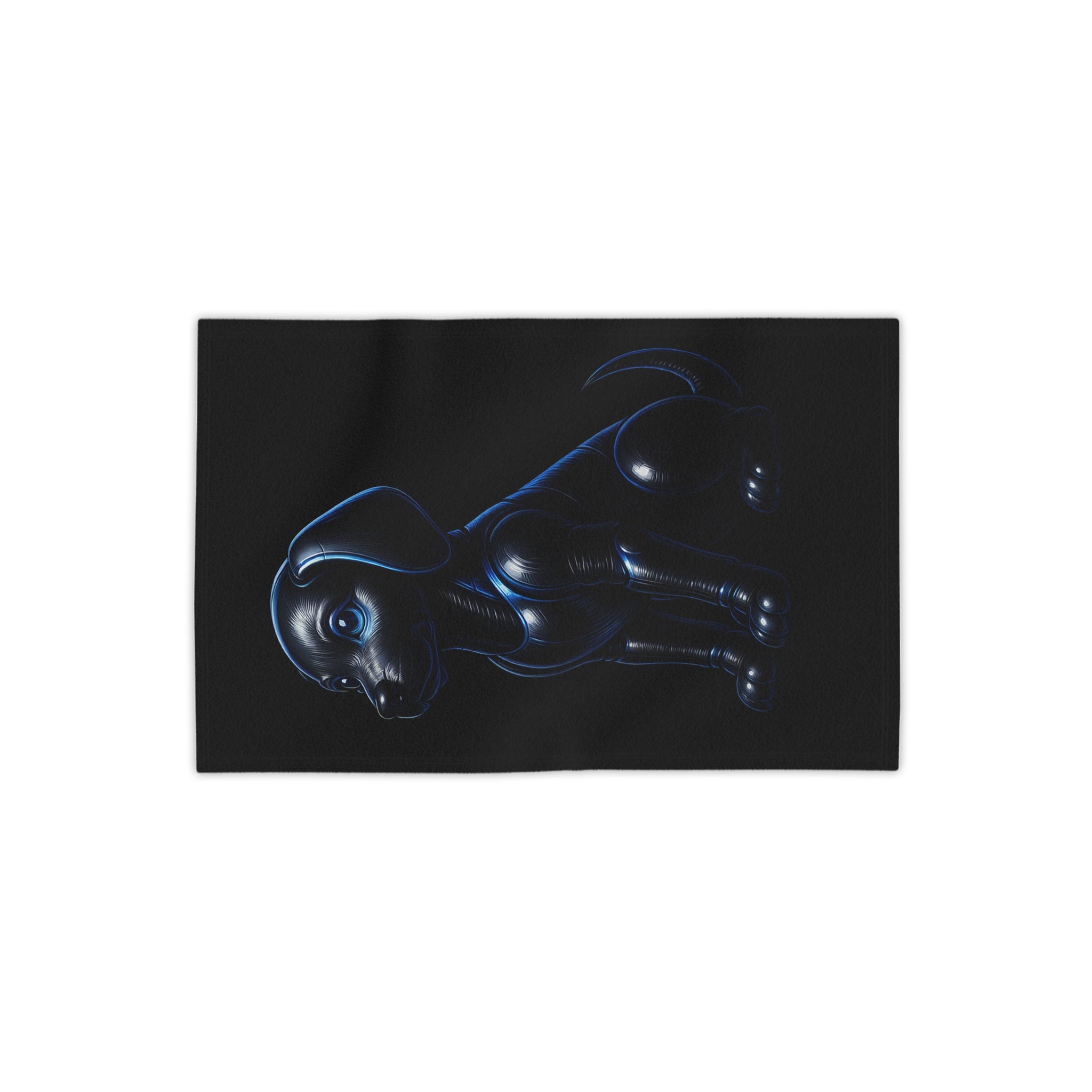 Midnight Guardian — Dark Aesthetic Beach Towel