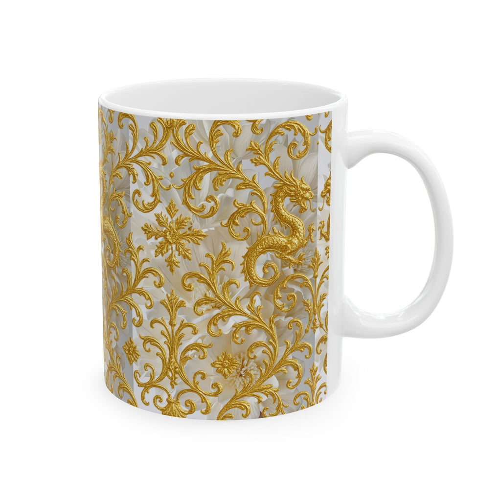 Golden Dragon Mug – Luxury Baroque Art Design