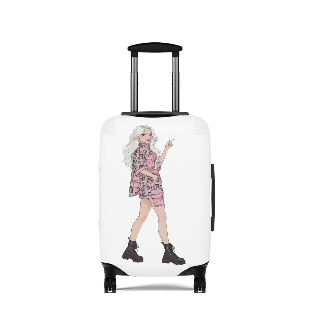 A Suitcase That Gets Noticed – Fashion Illustration Luggage Cover
