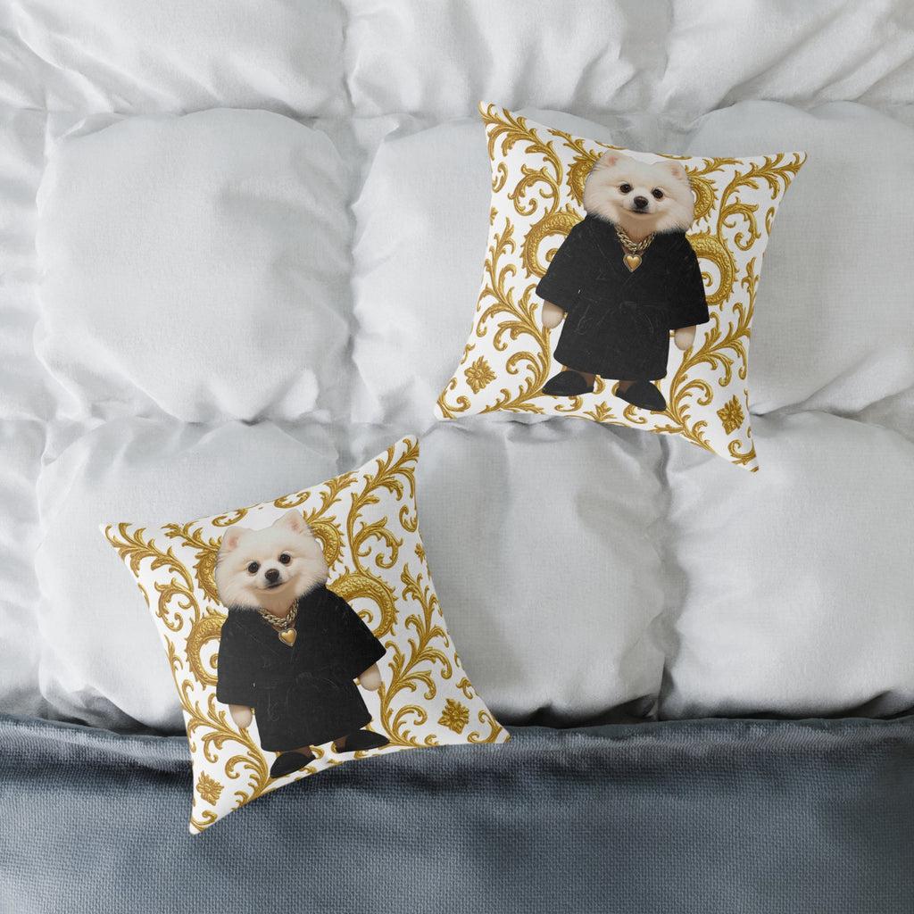 Palace Room Decorative Pillow — "Not Just a Cushion" Square Poly Canvas Pillow