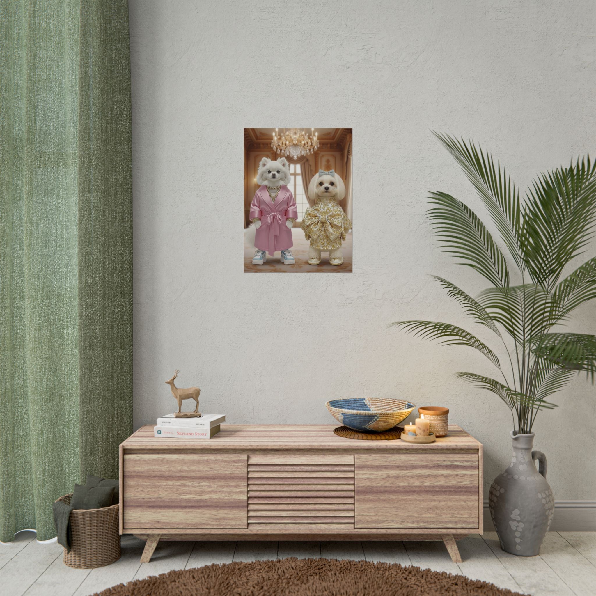 Royal Companions Portrait Style Wall Art