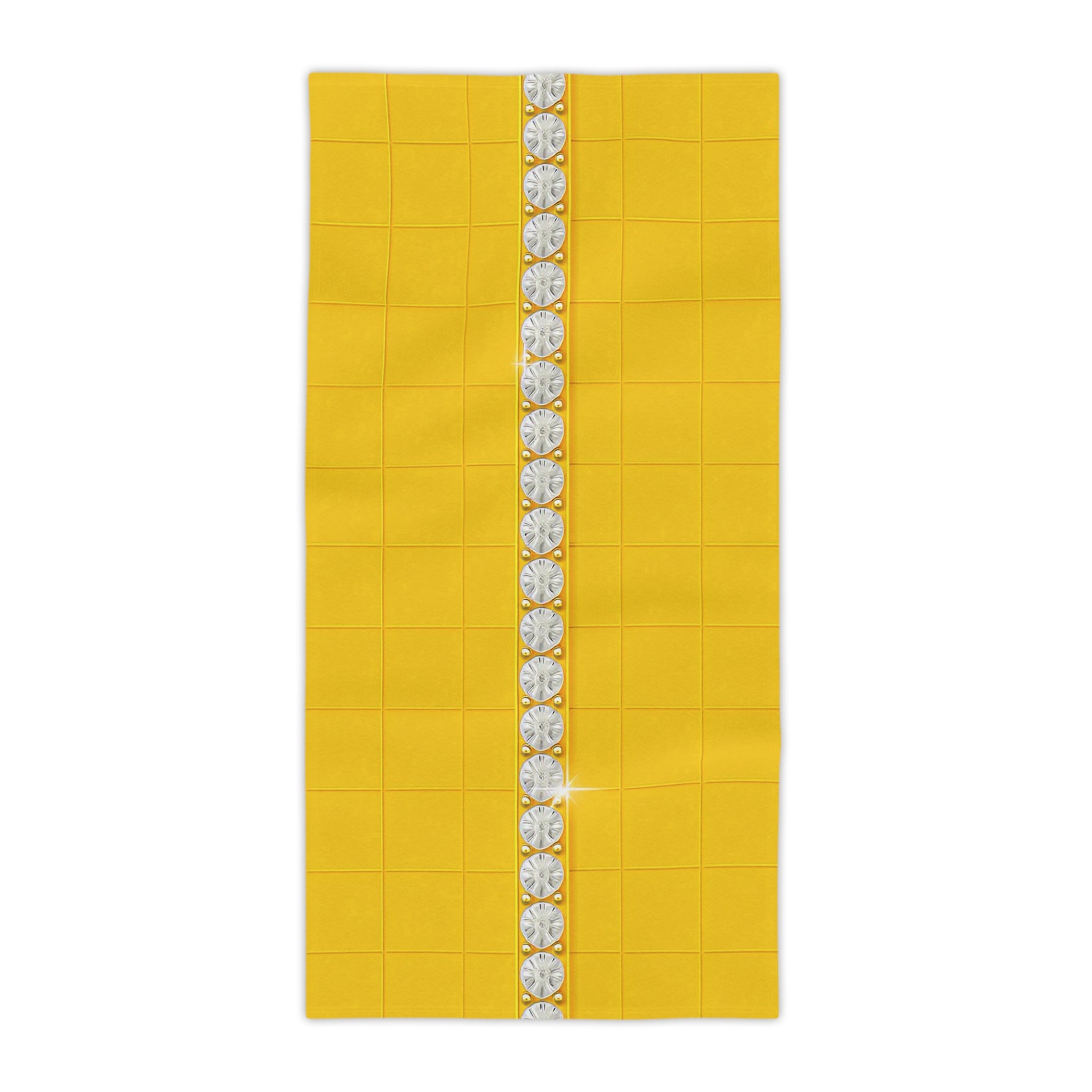 Quiet Joy Yellow Towel – Graphic Statement Collection