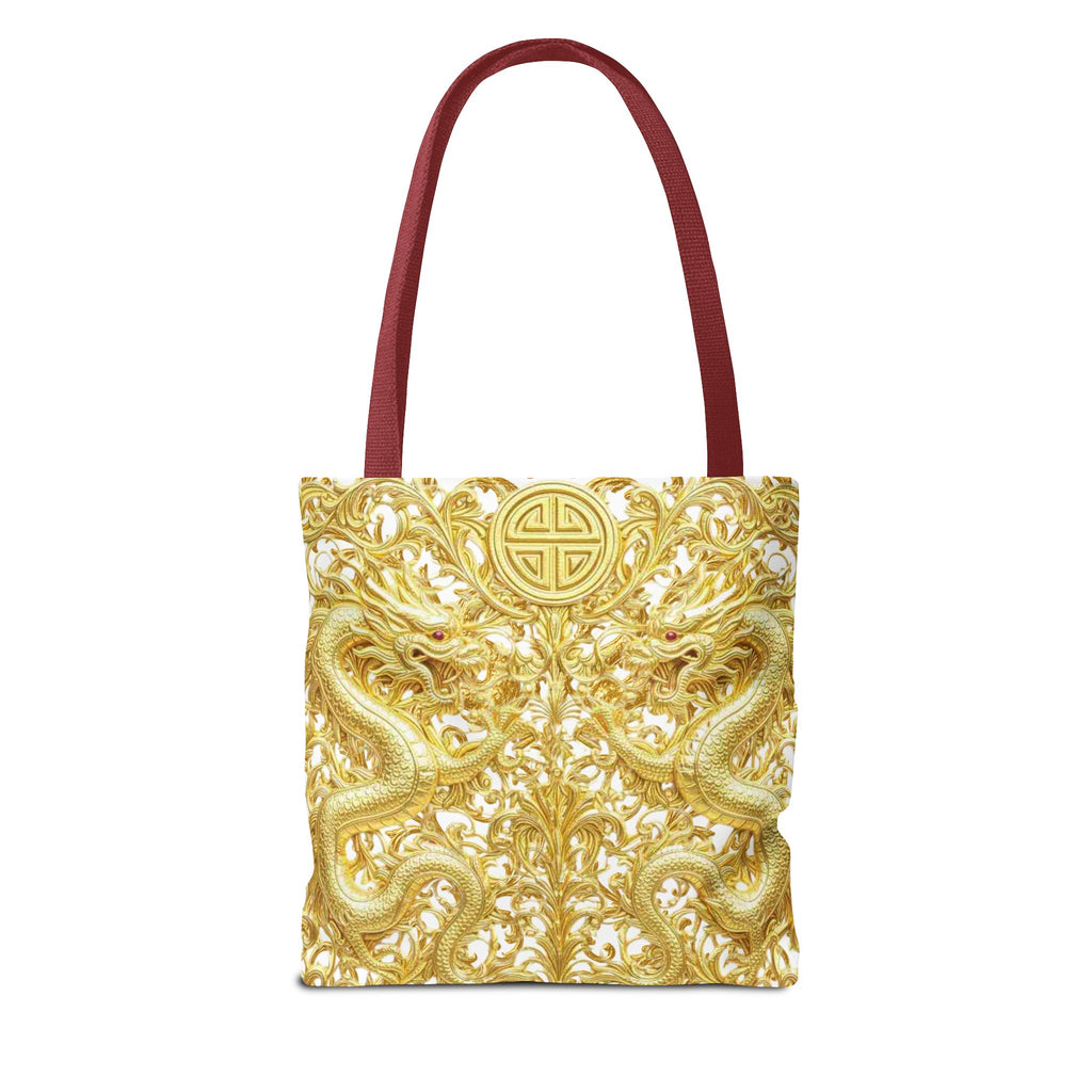 Gold Dragon Baroque Tote Bag – Luxury Statement Tote