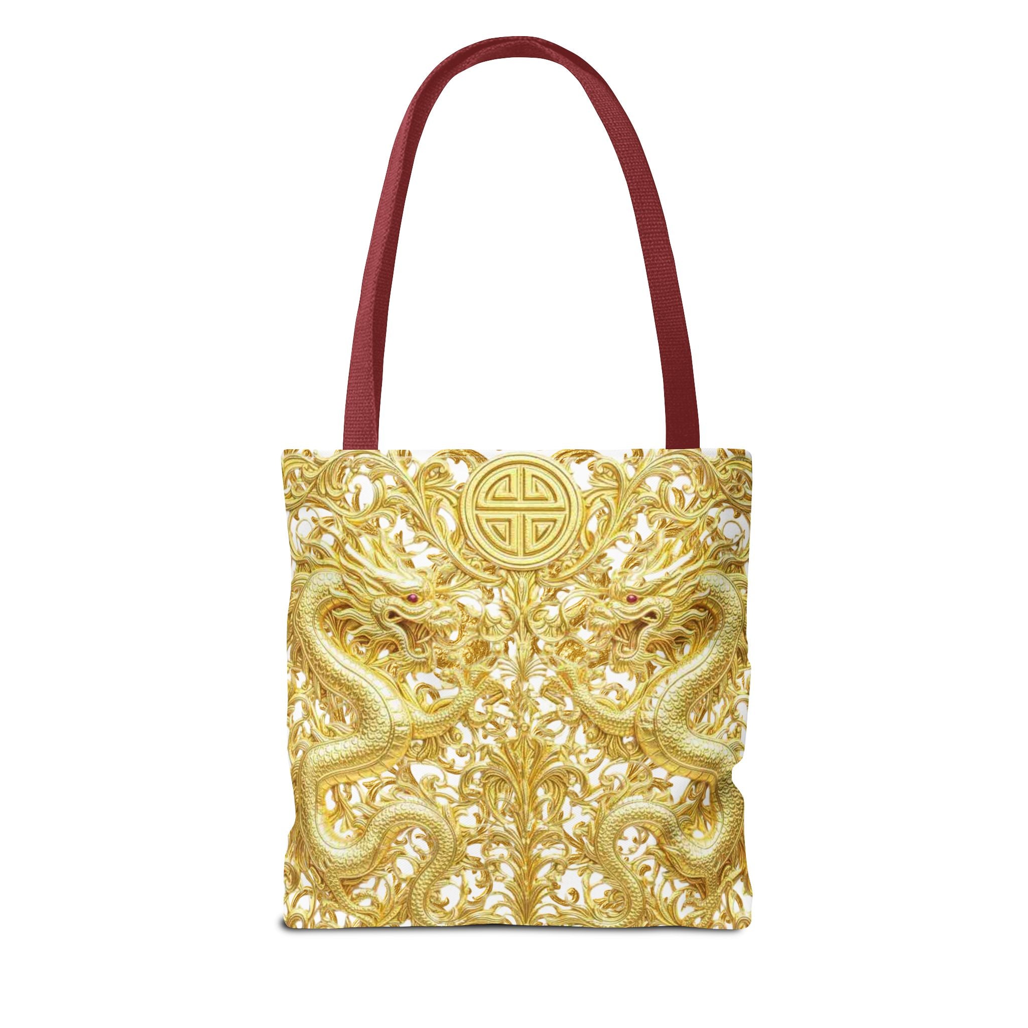 Gold Dragon Baroque Tote Bag – Luxury Statement Tote