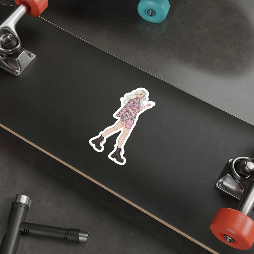 Minimal Fashion Figure Sticker — Clean & Modern Design