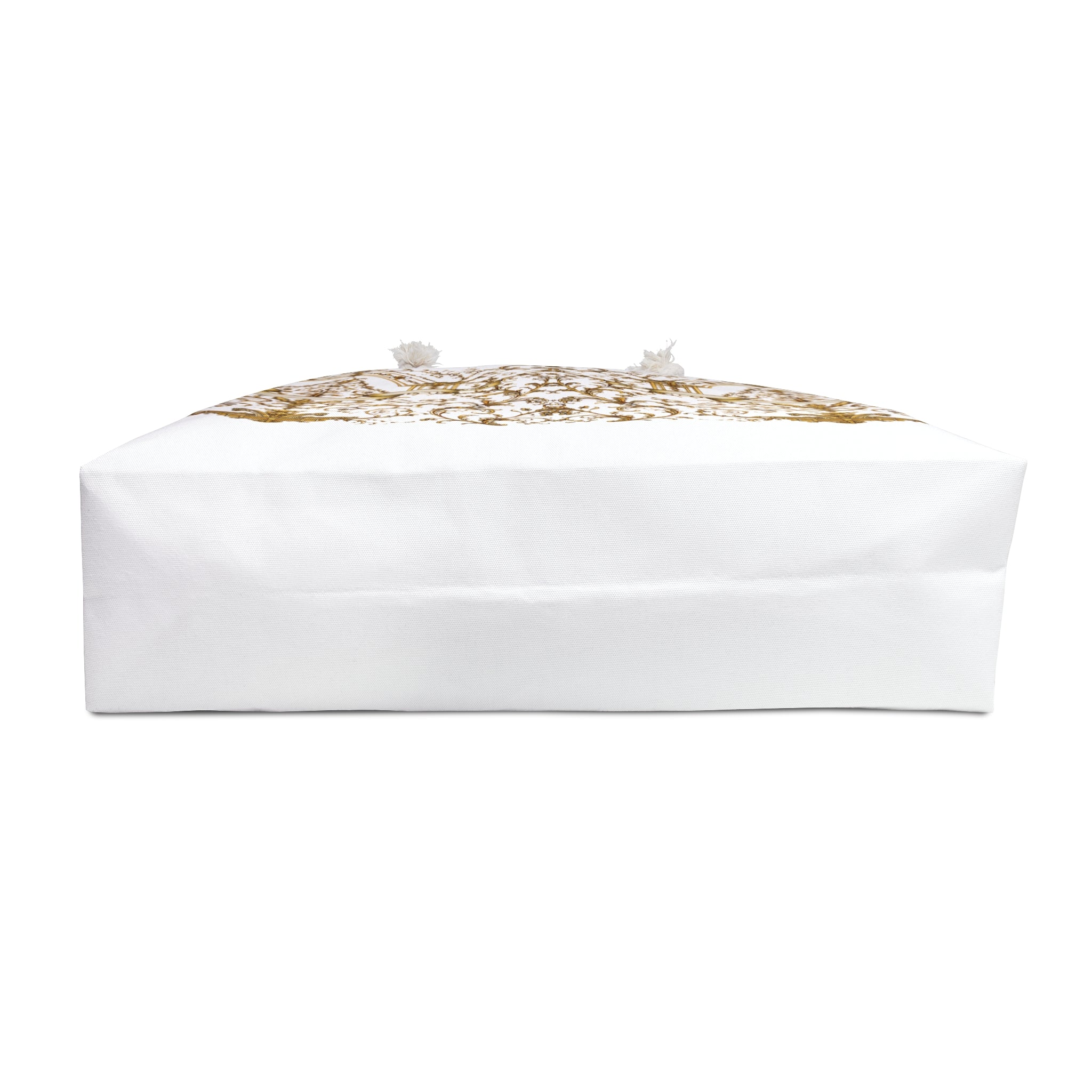 Baroque Pattern Tote Bag | Gold Ornamental Print