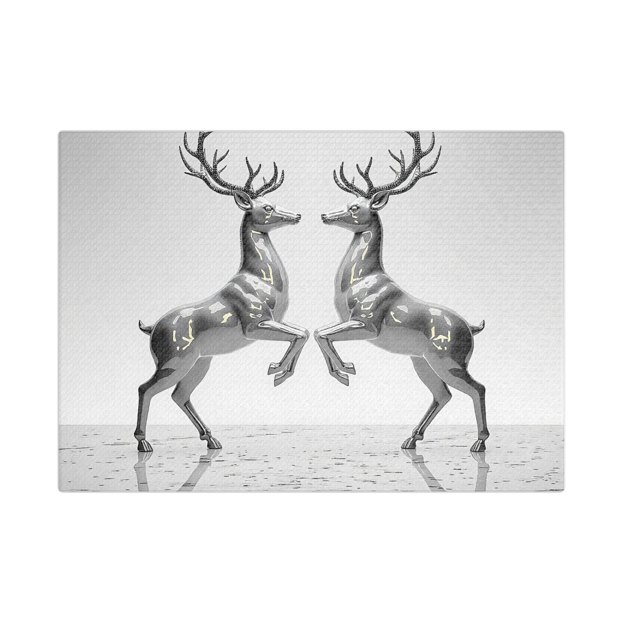 Twin Reindeer Canvas