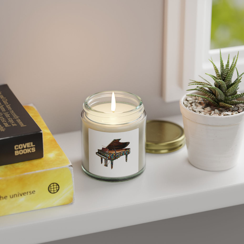 Piano Art Candle – Color Grand Piano, Music Inspired Home Decor