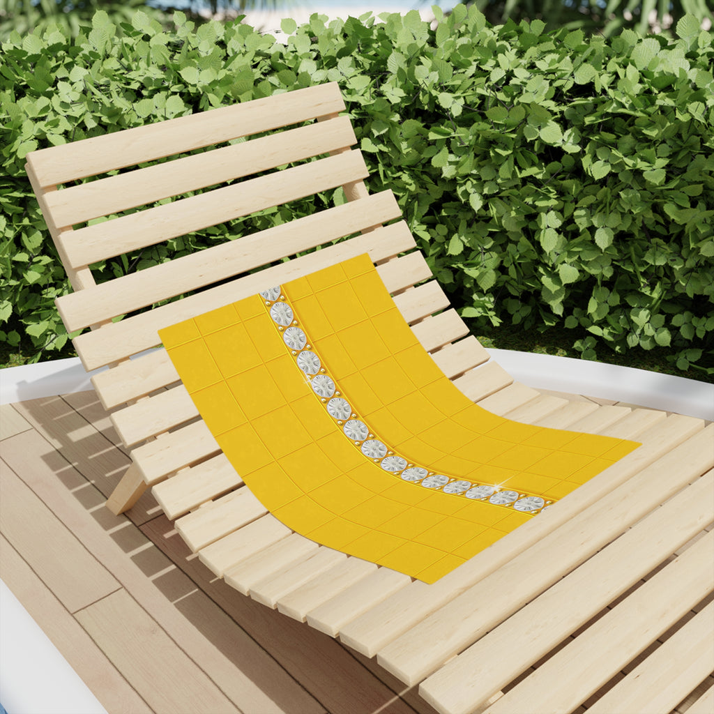 Quiet Joy Yellow Towel – Graphic Statement Collection