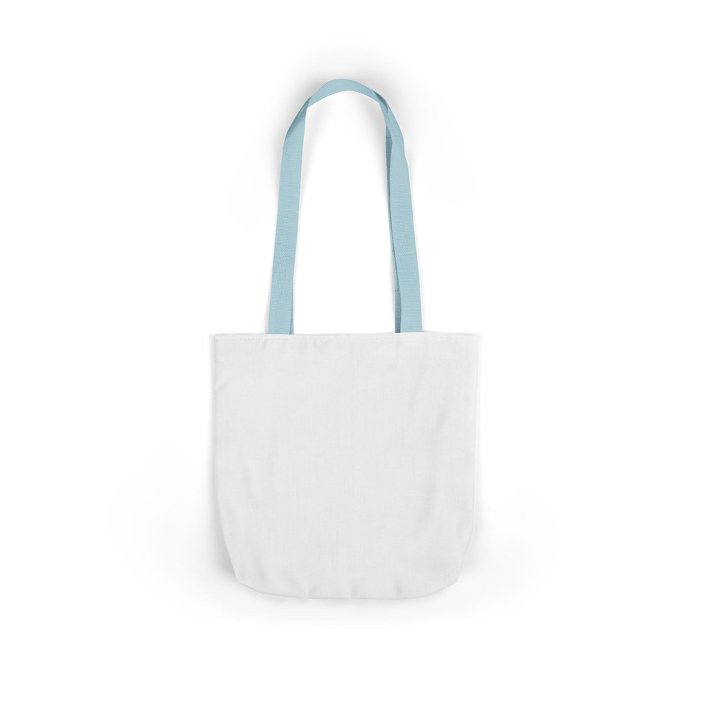 Biker Bunny Canvas Tote — Motorcycle Rabbit Graphic Tote Bag