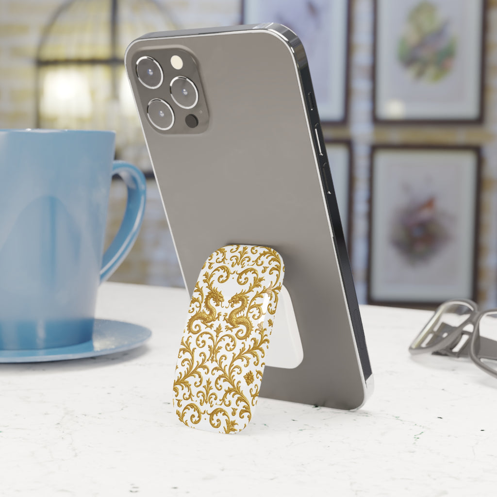 Gold Baroque Dragon Phone Grip | Luxury Decorative Phone Stand