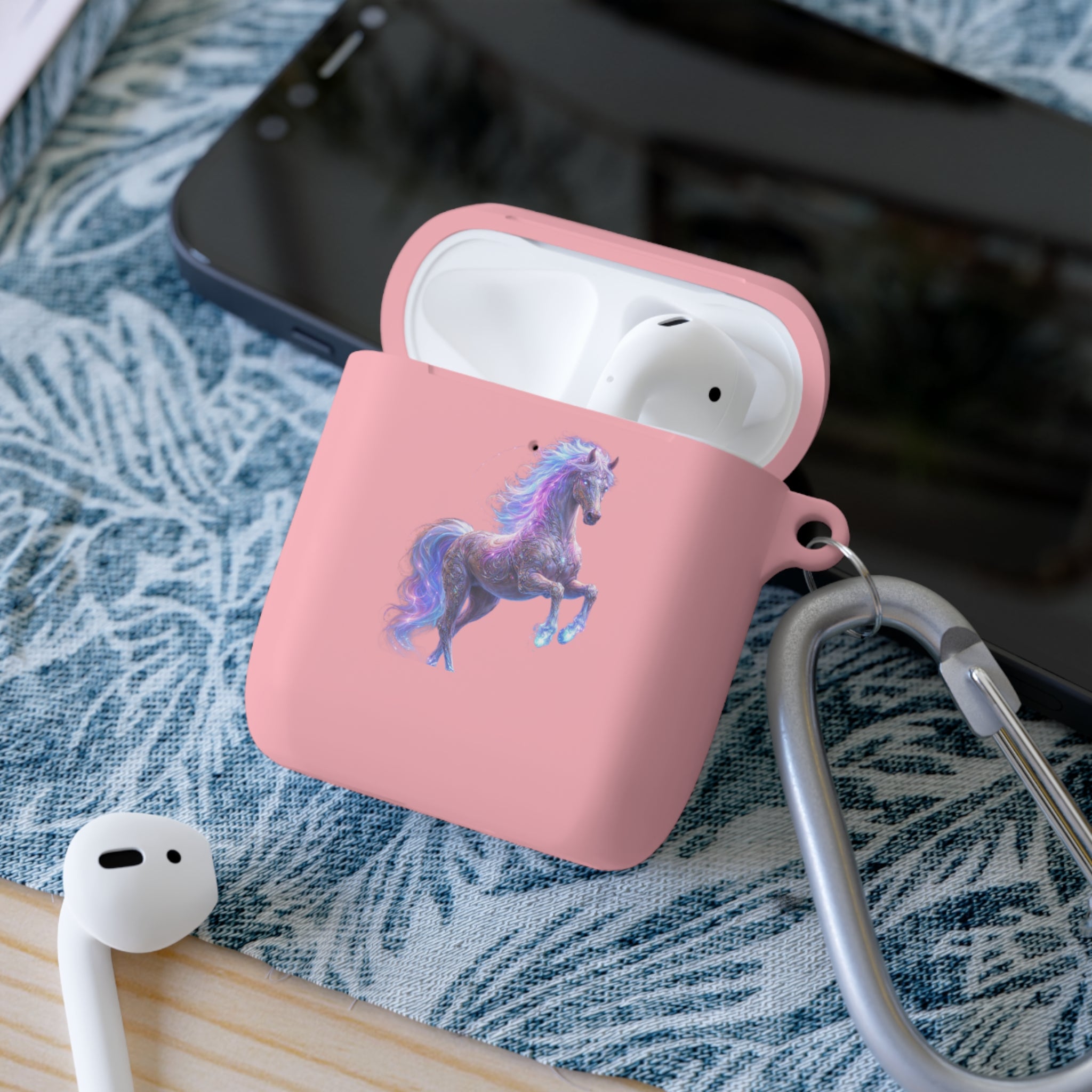 Unicorn AirPods Case — Purple Watercolor Horse AirPods & AirPods Pro Cover