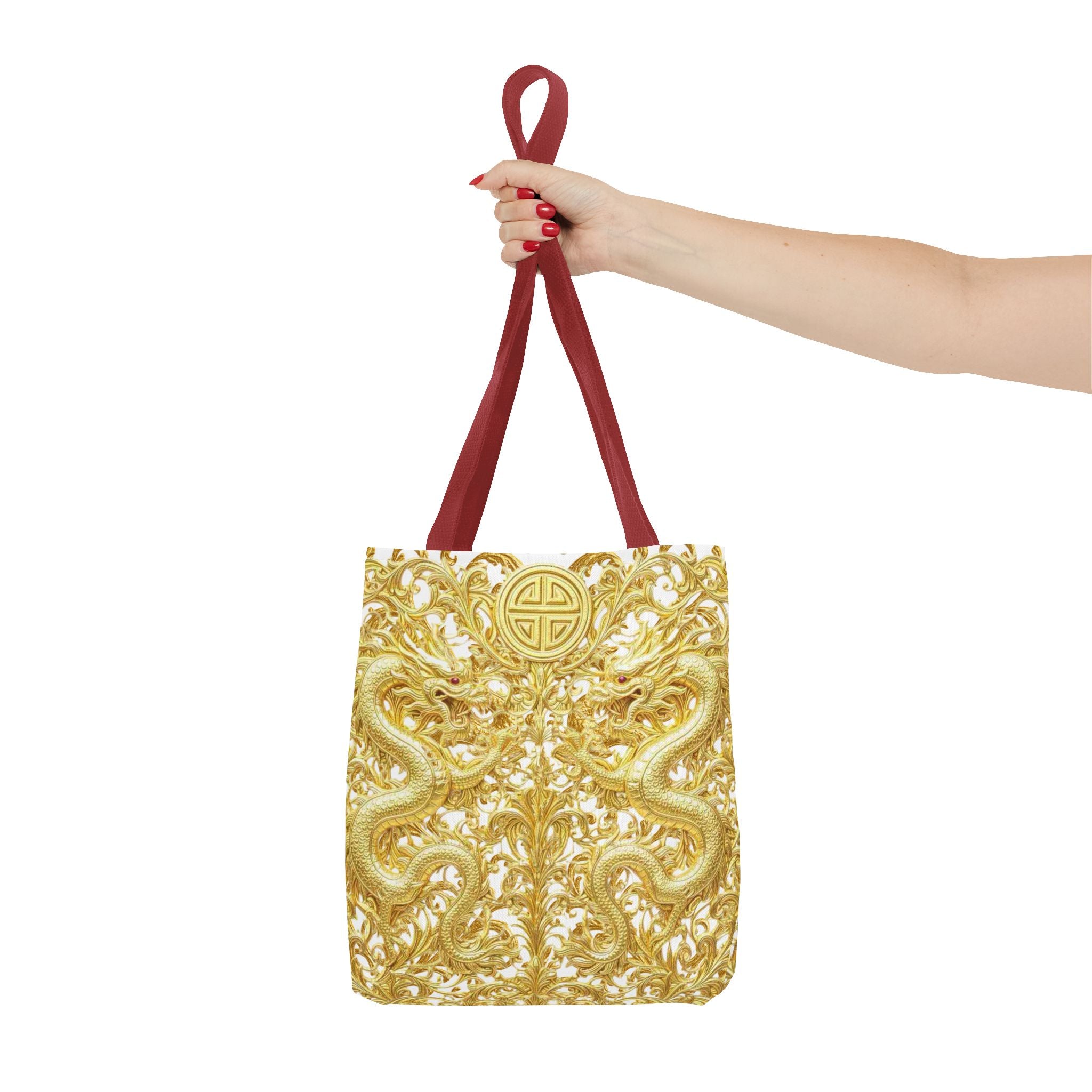 Gold Dragon Baroque Tote Bag – Luxury Statement Tote