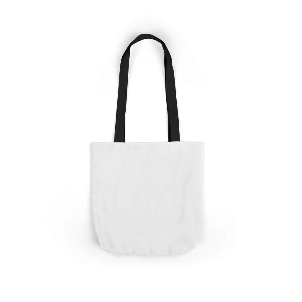 Biker Bunny Canvas Tote — Motorcycle Rabbit Graphic Tote Bag