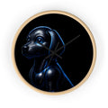 Midnight Guardian – Modern Dog Wall Clock