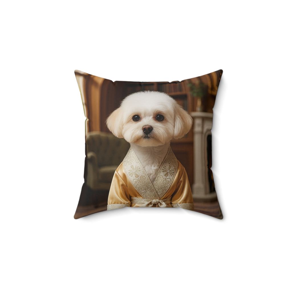 Custom Dog Portrait Pillow Double Sided – Personalized Pet Cushion, Dog Lover Gift, Royal Pet Portrait Decor, Custom Pet Pillow