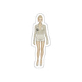 Minimalist Blonde Fashion Doll Sticker