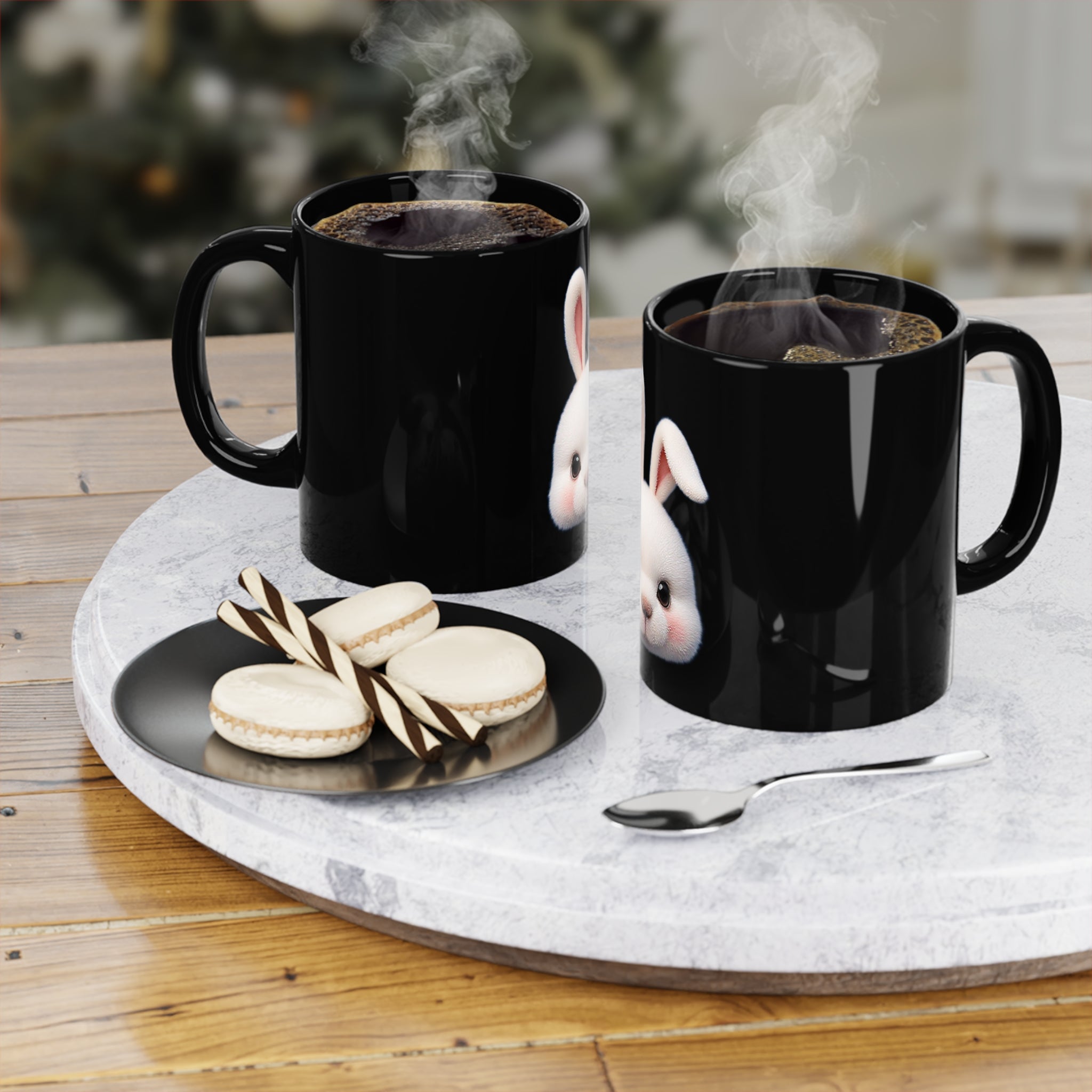 Black Bunny Mug – Cute Minimal Design, Surprisingly Premium Quality