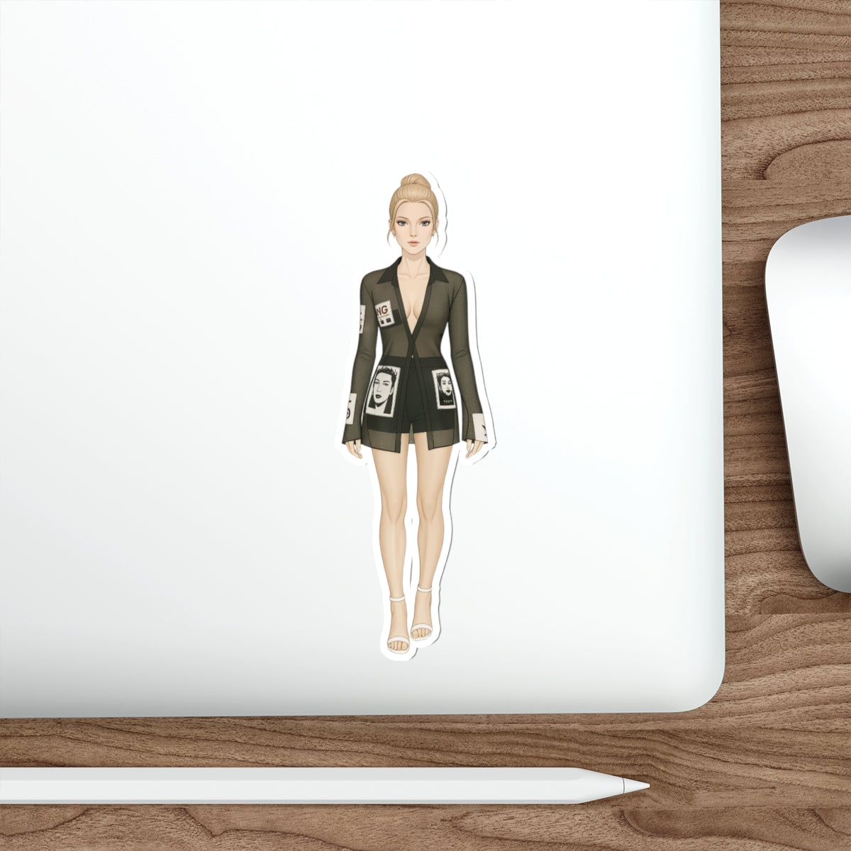 Fashion Illustration Sticker – Minimal Chic Style