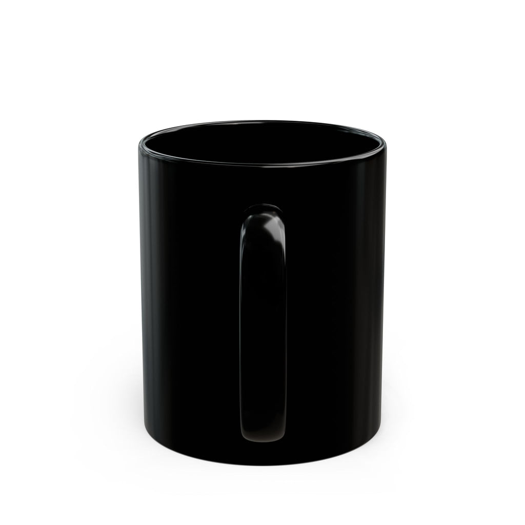 Cute Penguin Glasses Black Mug — 11oz/15oz Coffee & Tea Cup
