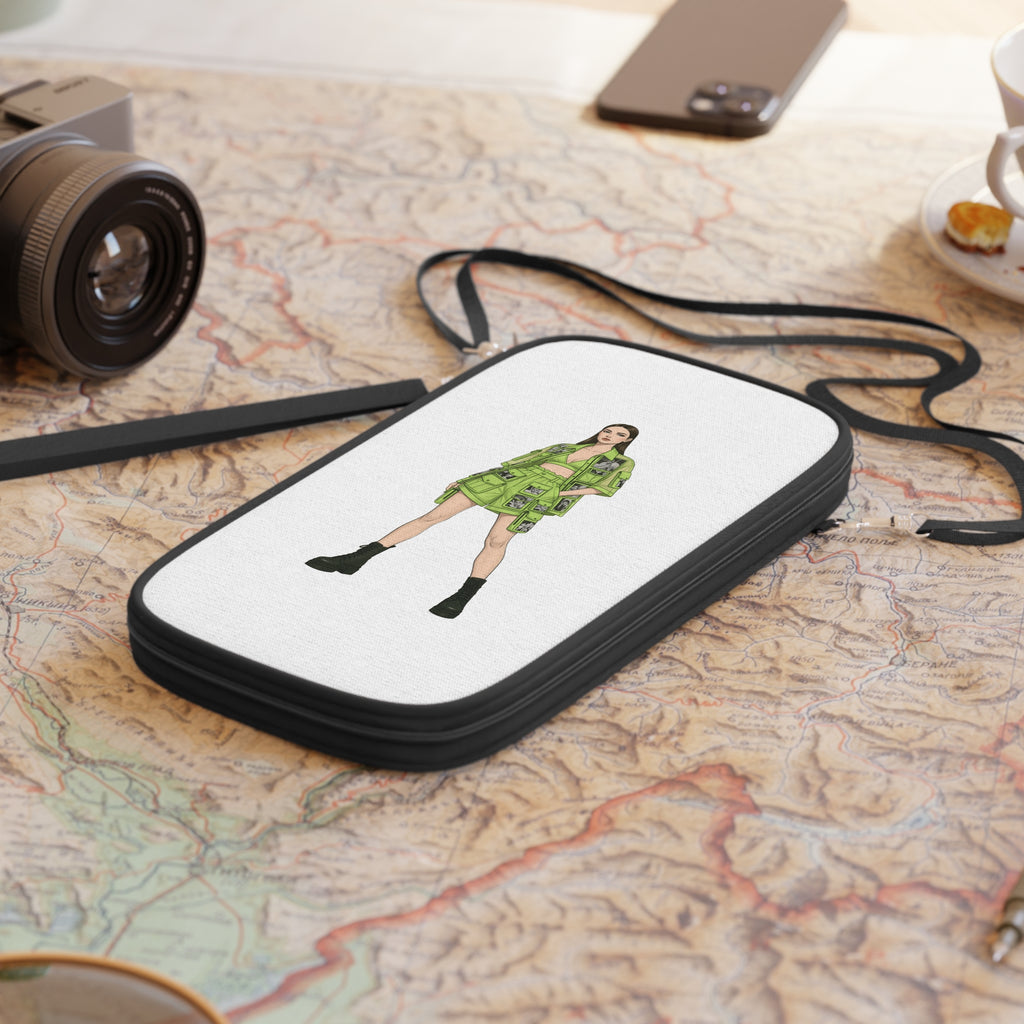 Minimal Fashion Girl Passport Wallet — Travel, Refined