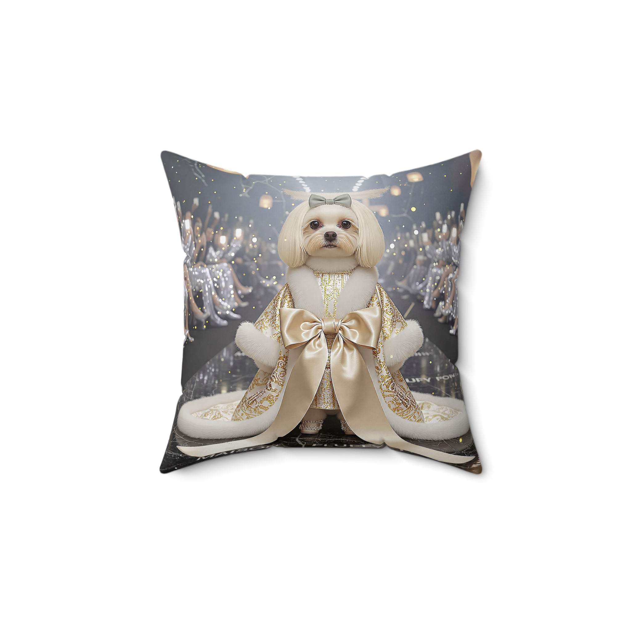 Royal Dog Art Cushion – Double-Sided Decorative Pillow