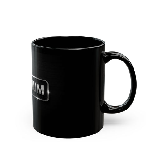 Bold Platinum Minimal Black Mug — 11oz & 15oz