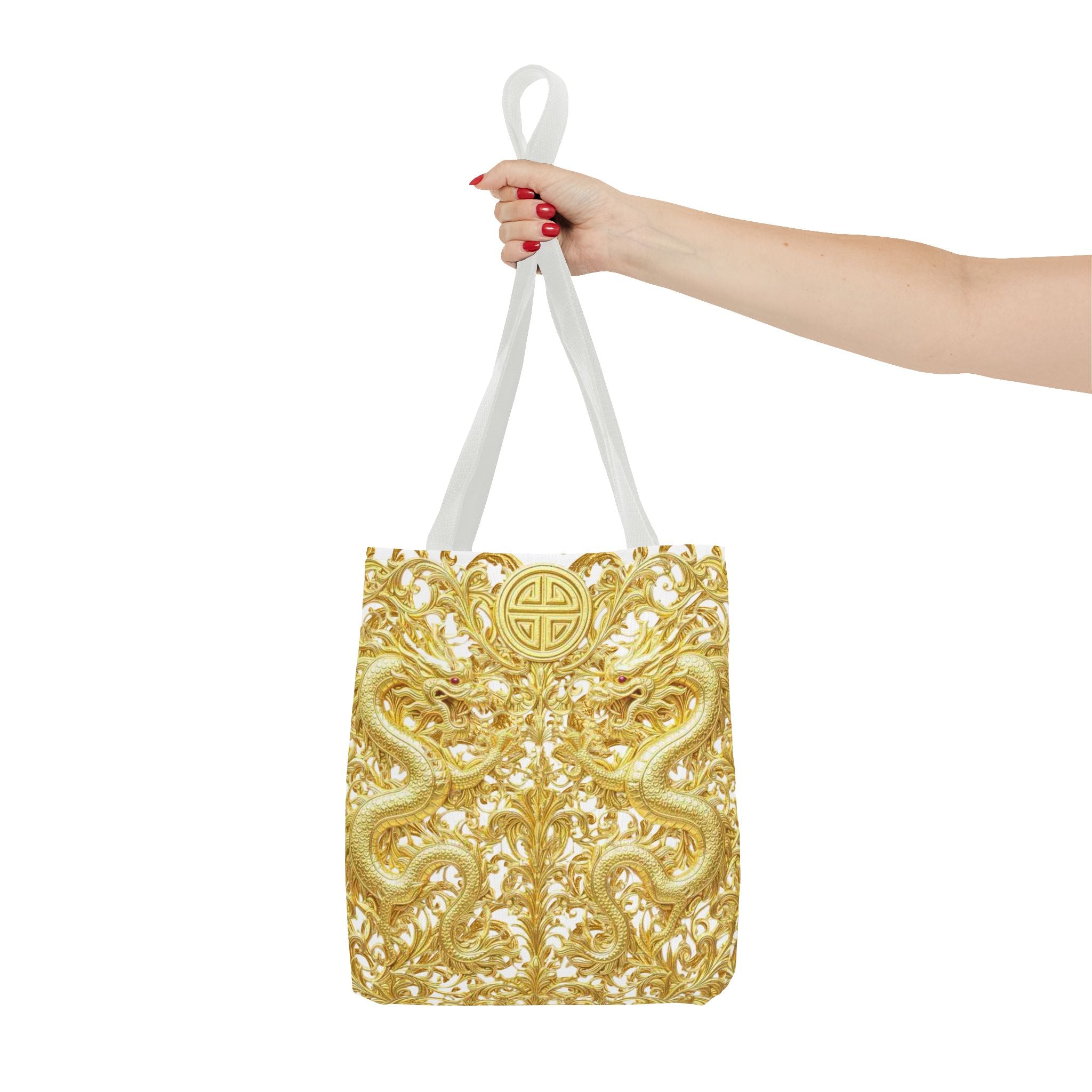 Gold Dragon Baroque Tote Bag – Luxury Statement Tote