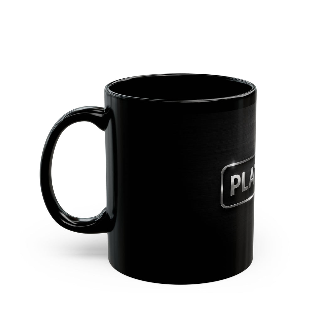Bold Platinum Minimal Black Mug — 11oz & 15oz