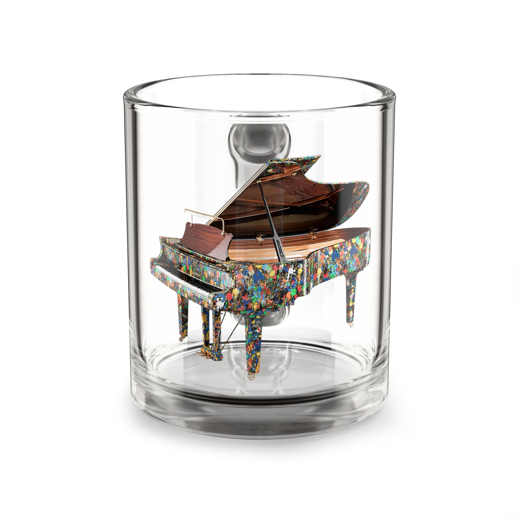 Floating Piano Glass Mug – Art Object Cup
