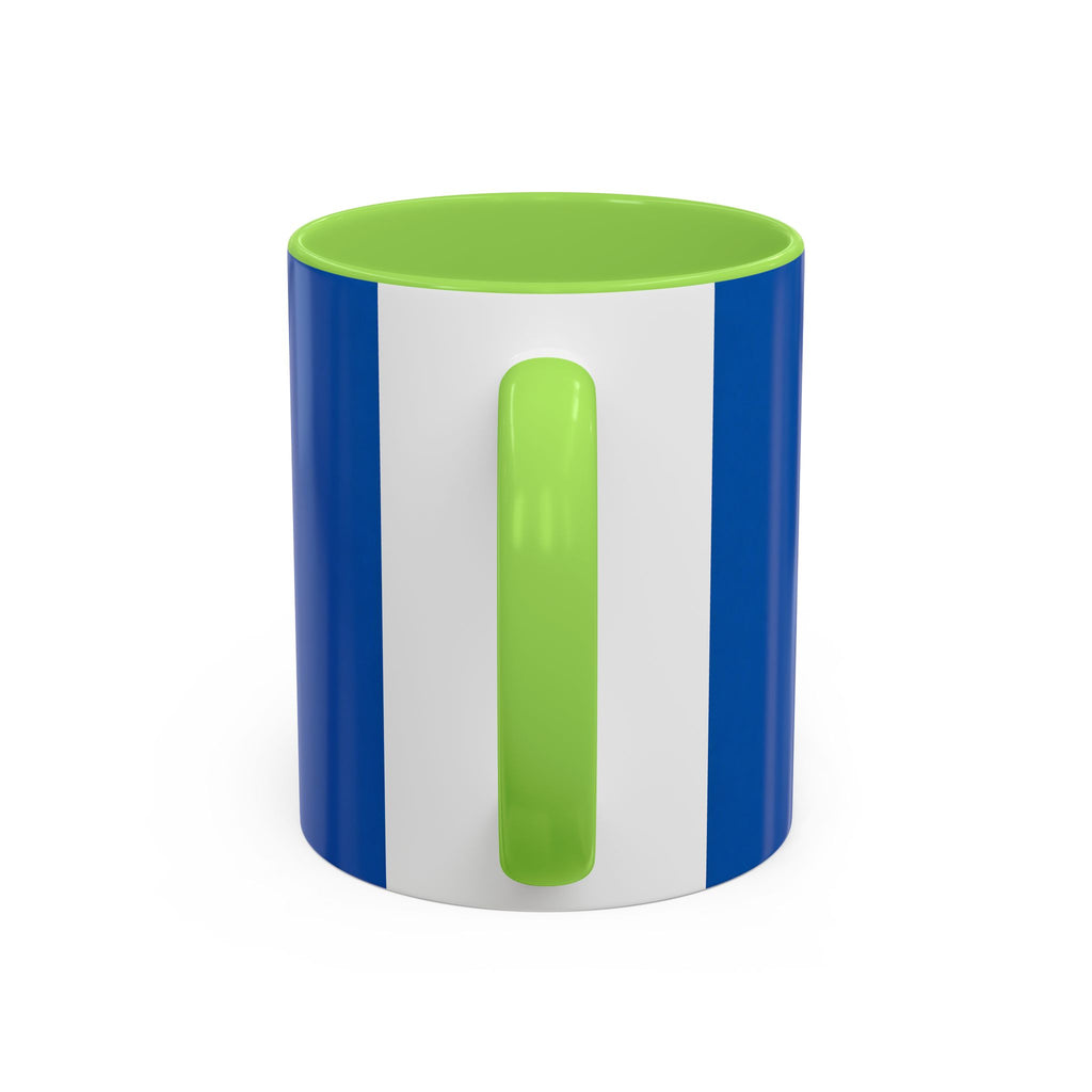 Blue Bunny Accent Mug – Cute Minimal Animal Art Cup