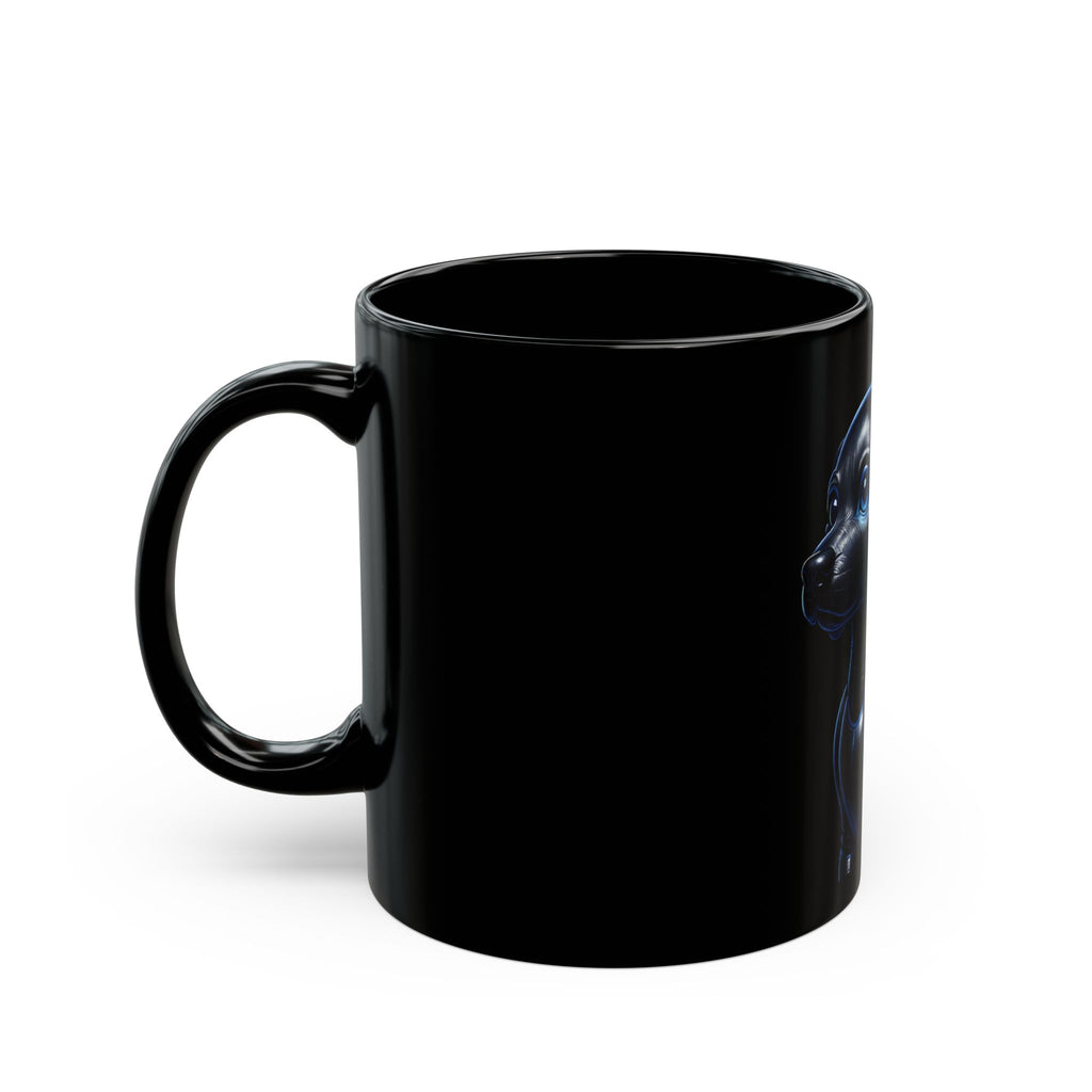 Midnight Guardian — Dark Art Dog Mug