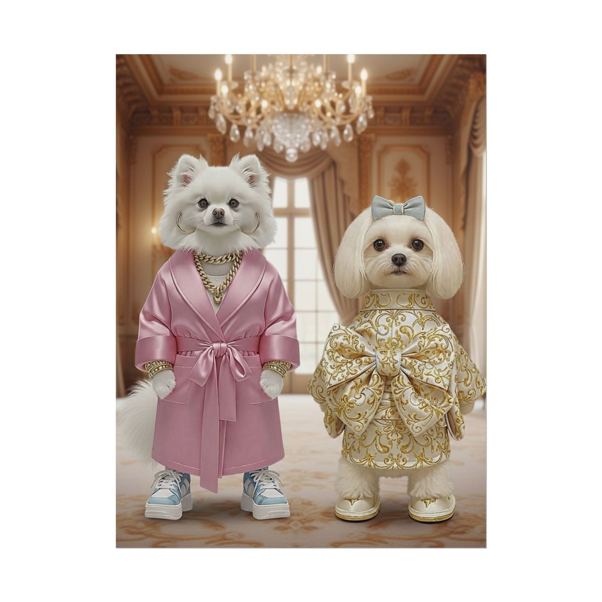 Royal Companions Portrait Style Wall Art