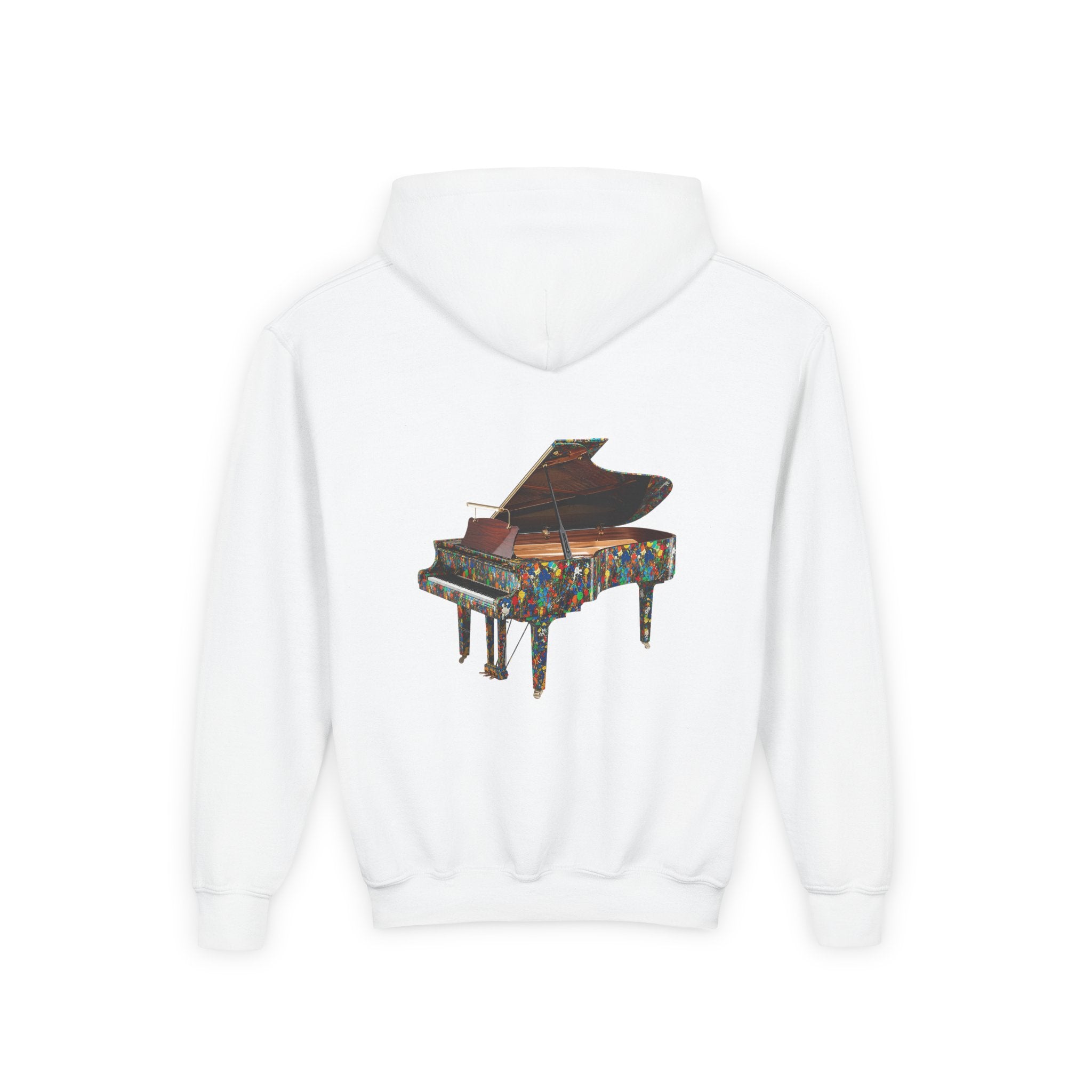 Colorful Grand Piano Hoodie – Art & Music Inspired Graphic Hoodie
