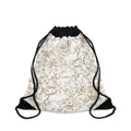 Baroque Pattern Drawstring Bag – Ivory Art Print Design