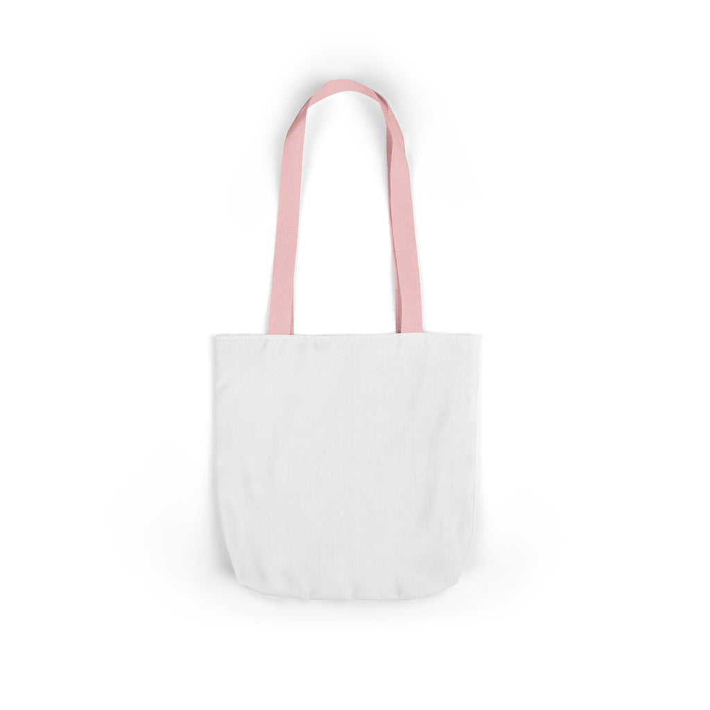 Biker Bunny Canvas Tote — Motorcycle Rabbit Graphic Tote Bag