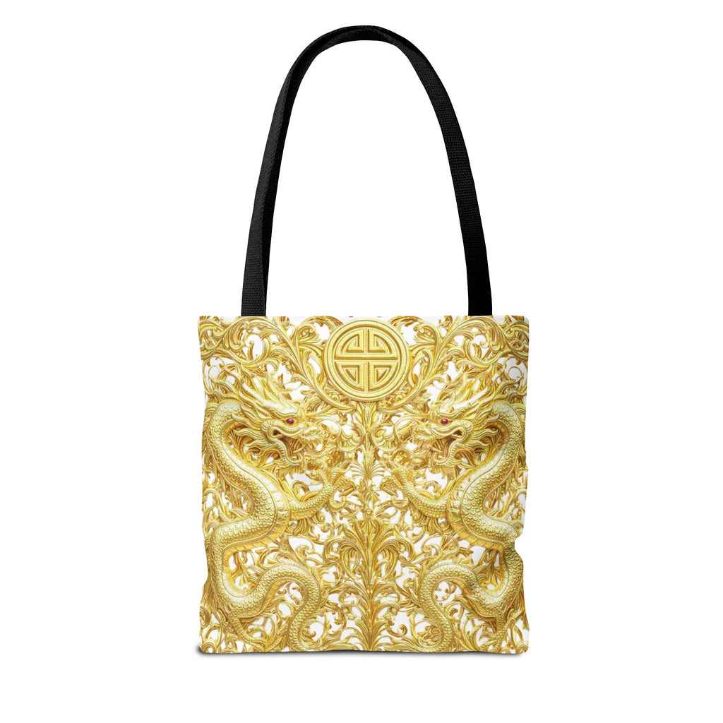 Gold Dragon Baroque Tote Bag – Luxury Statement Tote