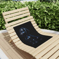 Midnight Guardian — Dark Aesthetic Beach Towel