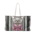 Artful Fashion Dog Tote Bag — Editorial-Style Weekender Bag