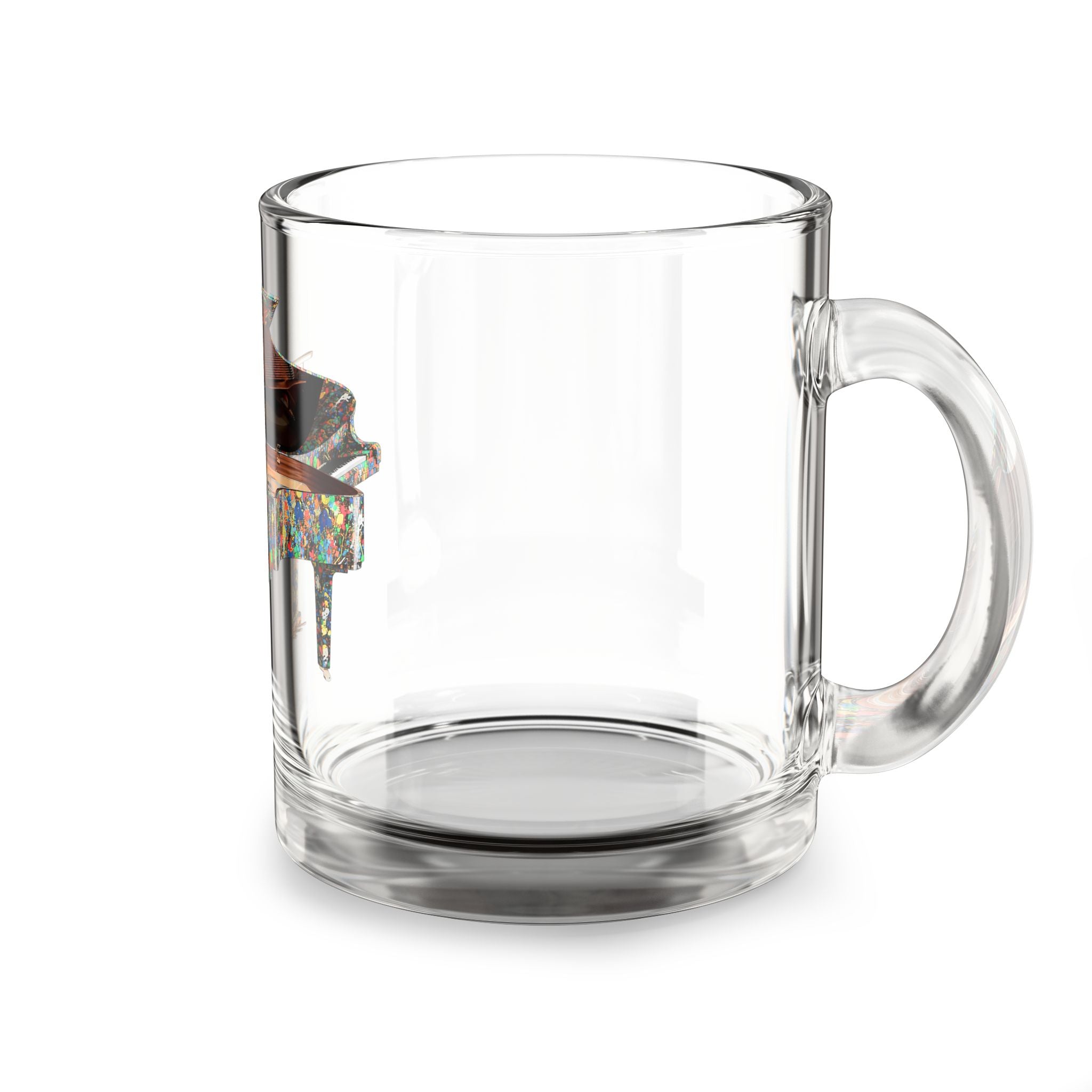 Floating Piano Glass Mug – Art Object Cup