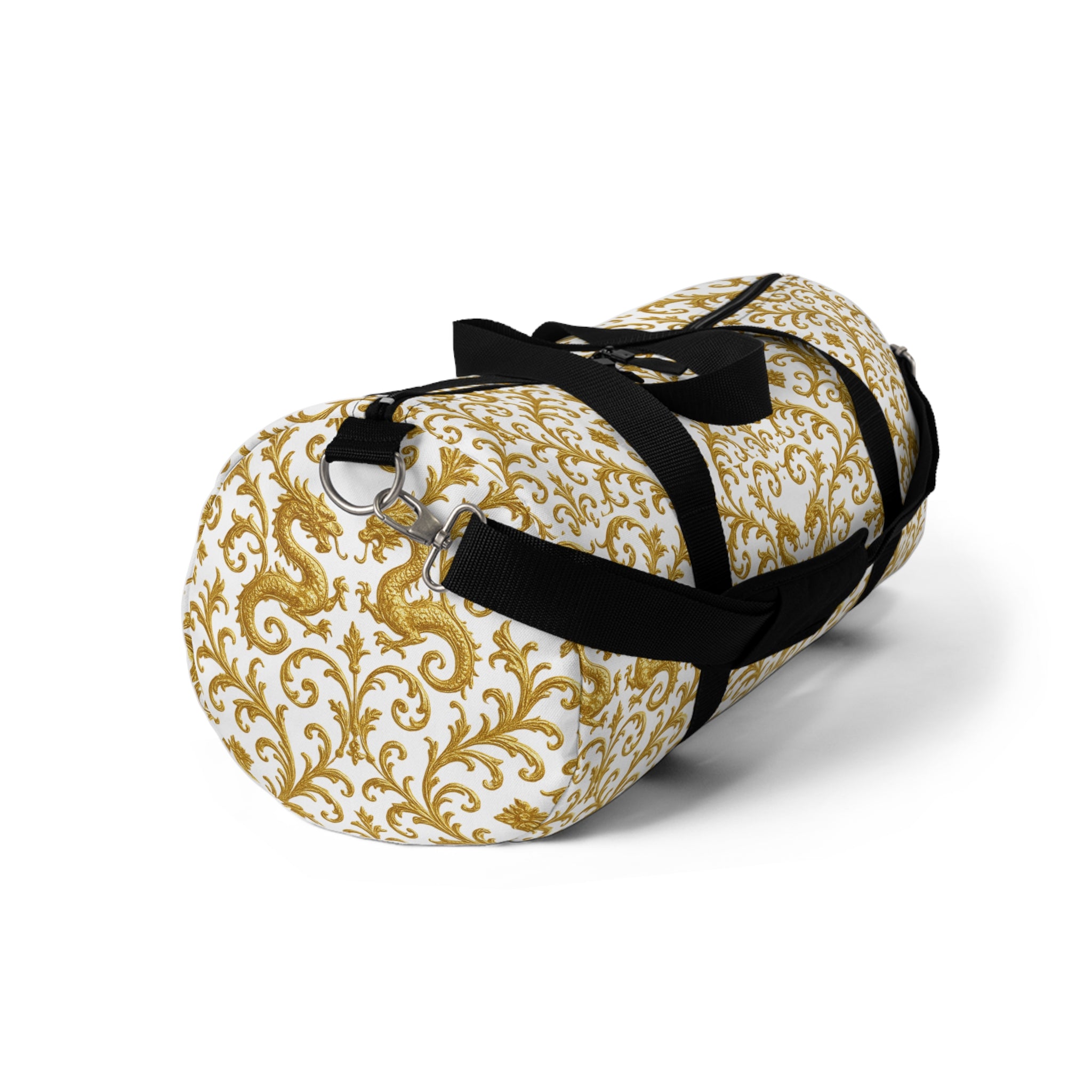 Golden Dragon Baroque Duffle Bag – Luxury Travel & Gym Bag