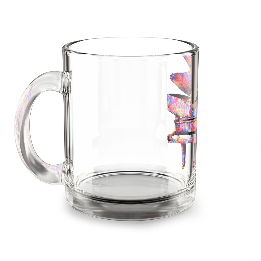 Floating Piano Glass Cup – Colorful Art Edition