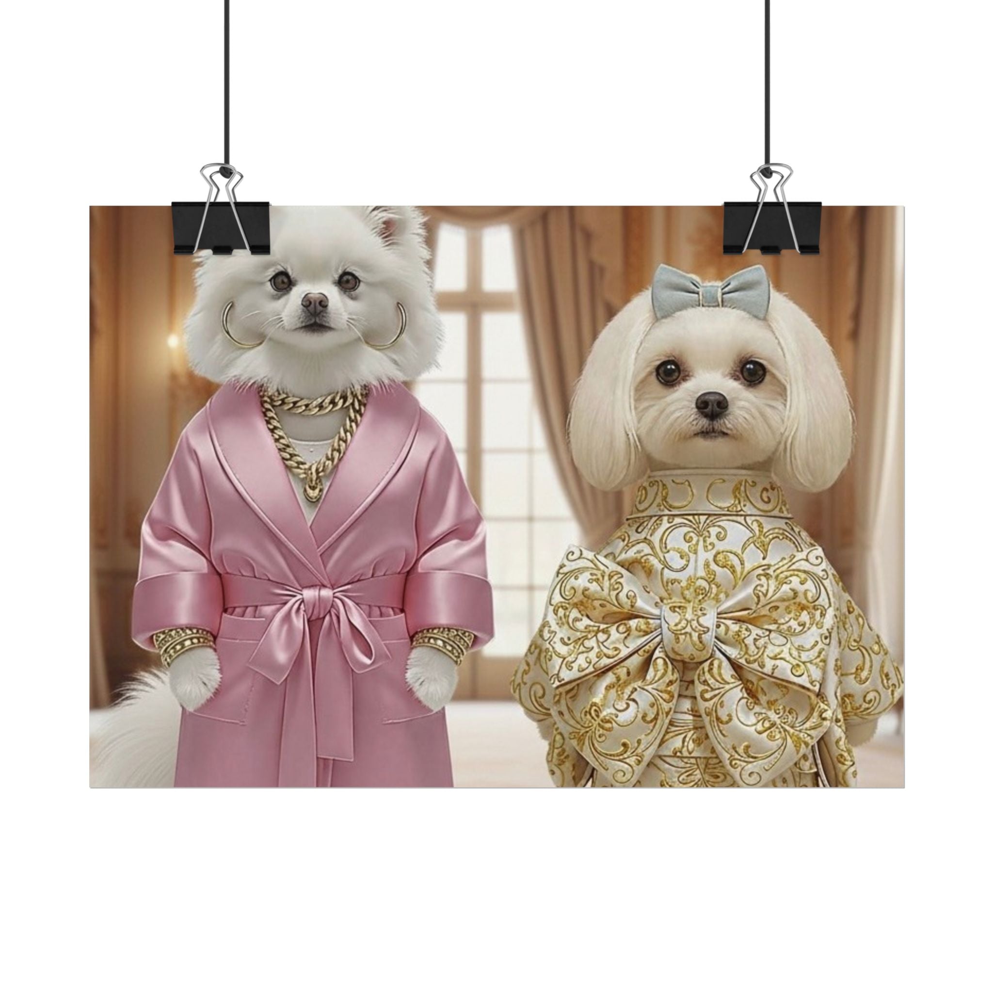 Royal Companions Portrait Style Wall Art