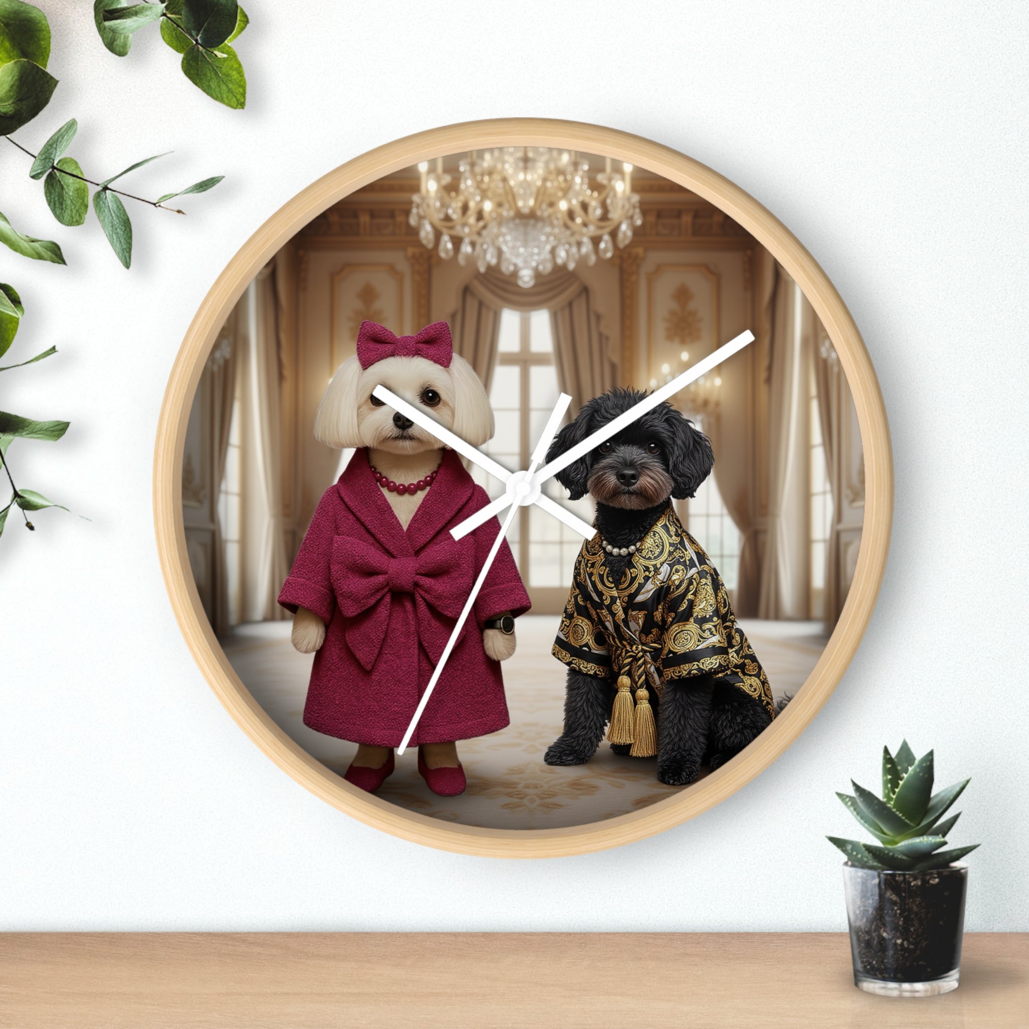 Calm Art Wall Clock — Minimal Wooden Frame Clock for Timeless, Quiet Interiors