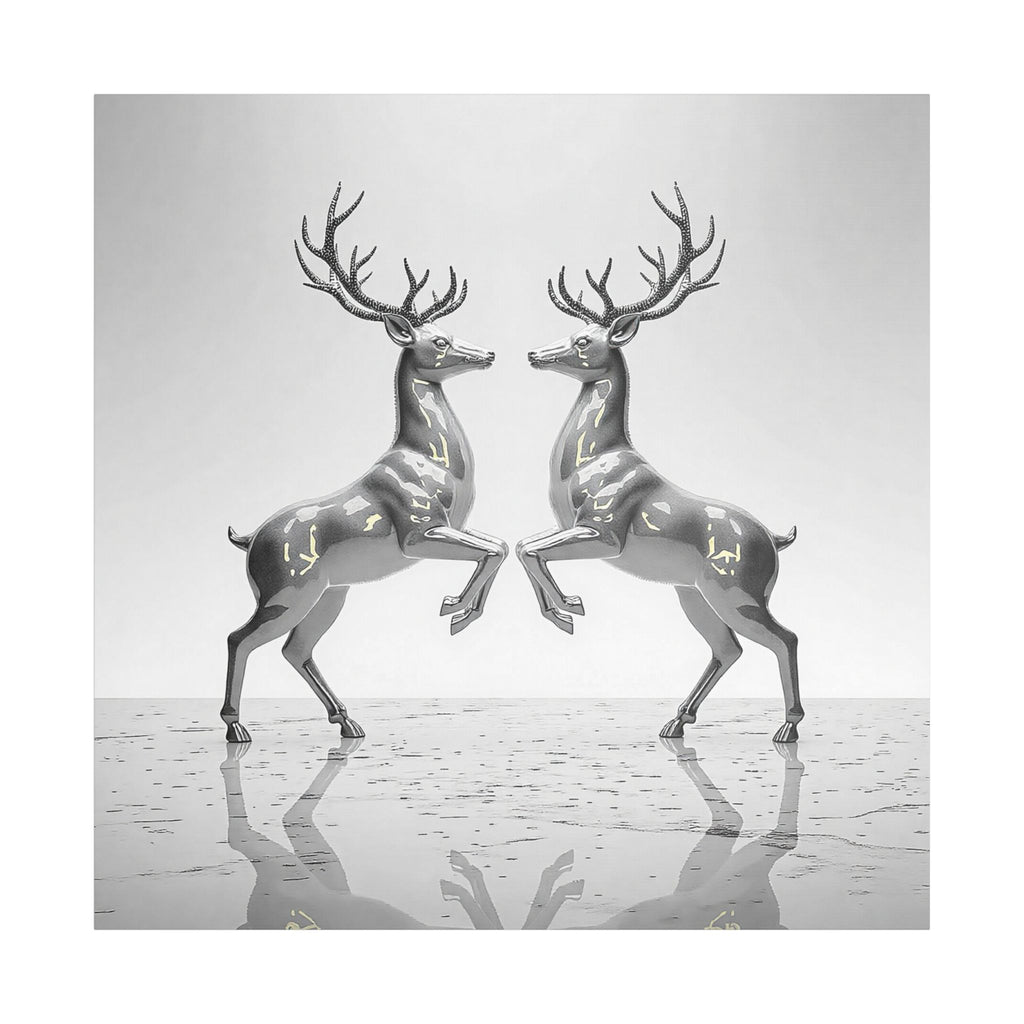 Twin Reindeer Canvas