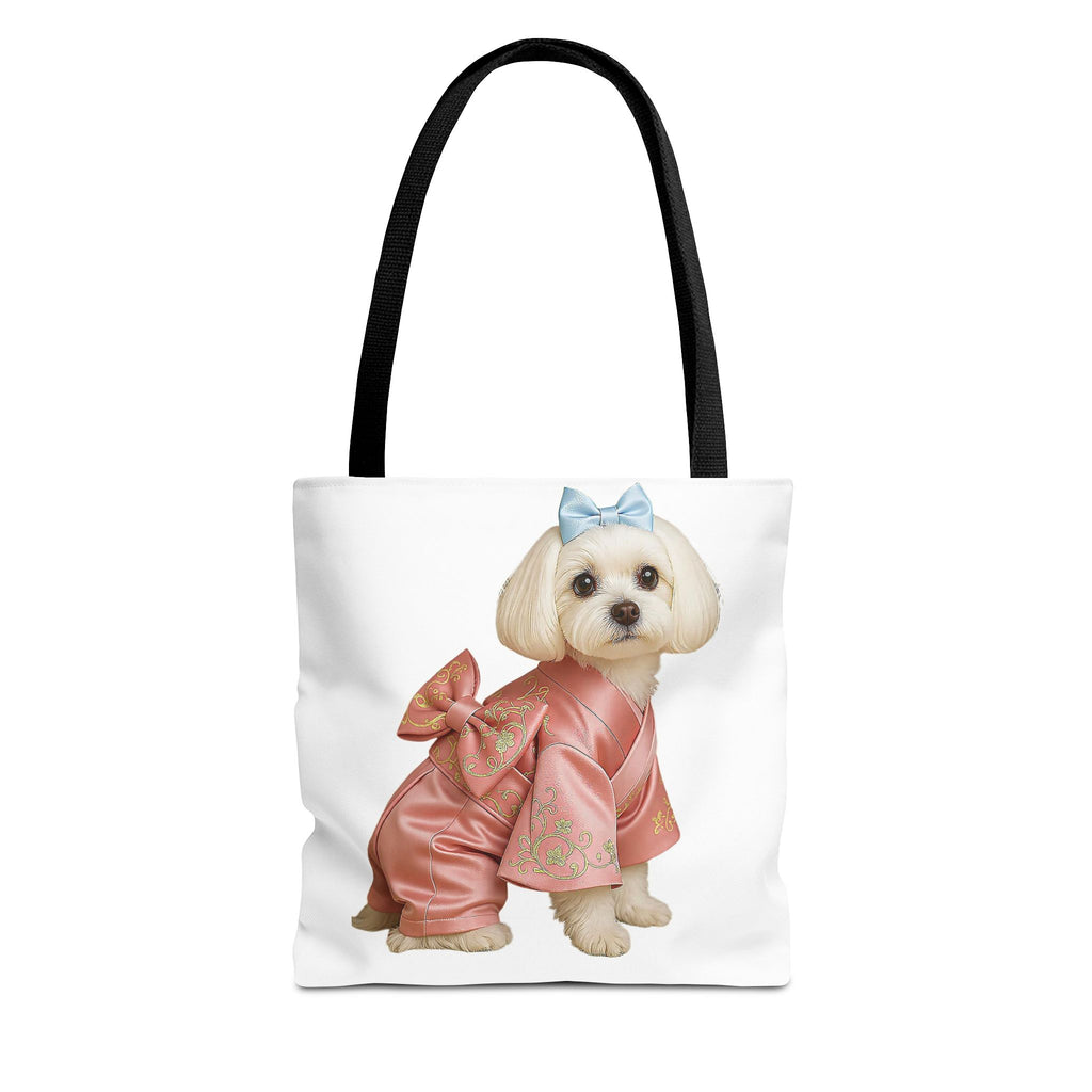 Korean Hanbok Dog Tote Bag – Pink Traditional Style