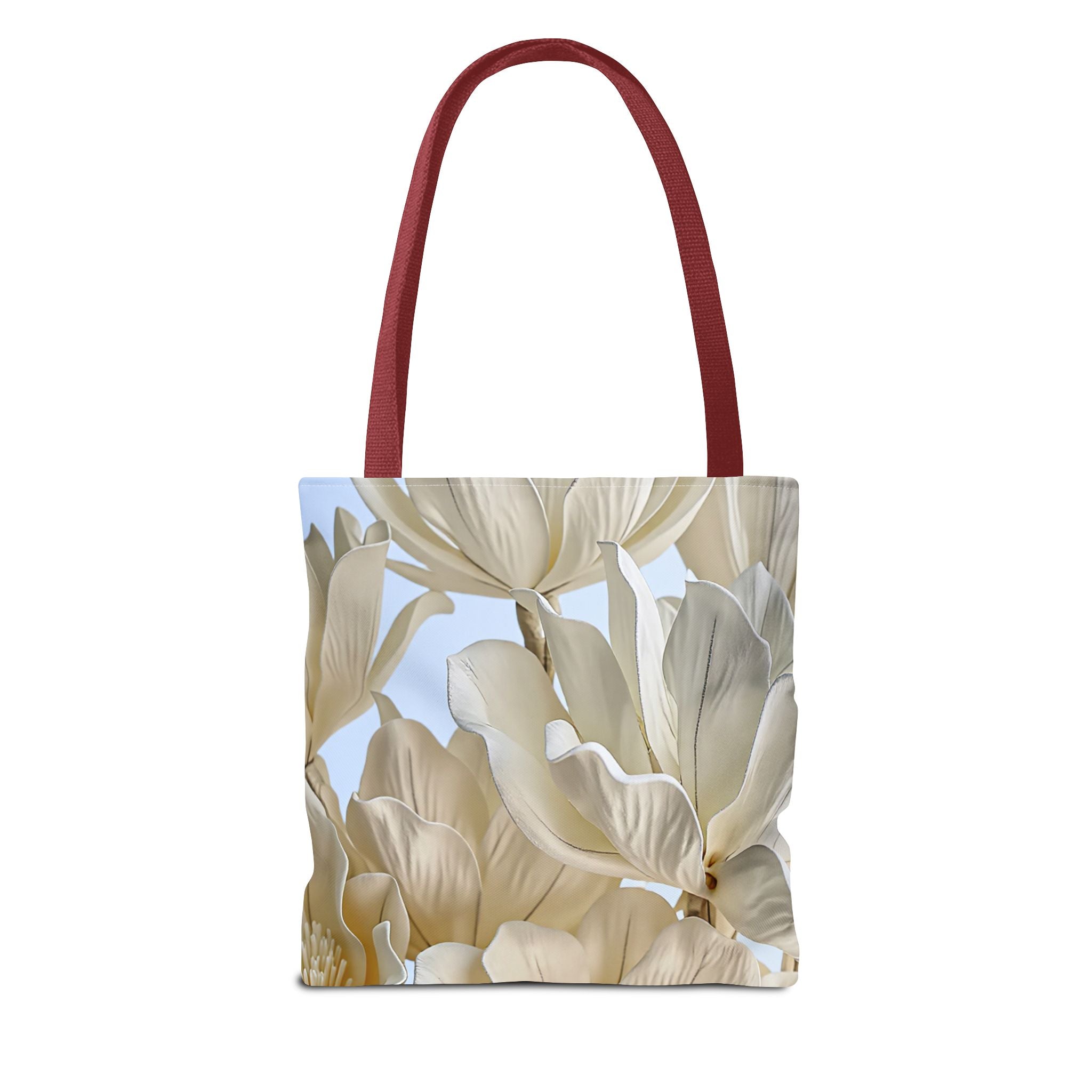 Colorful Grand Piano Art Tote Bag – Floral Background Statement Tote