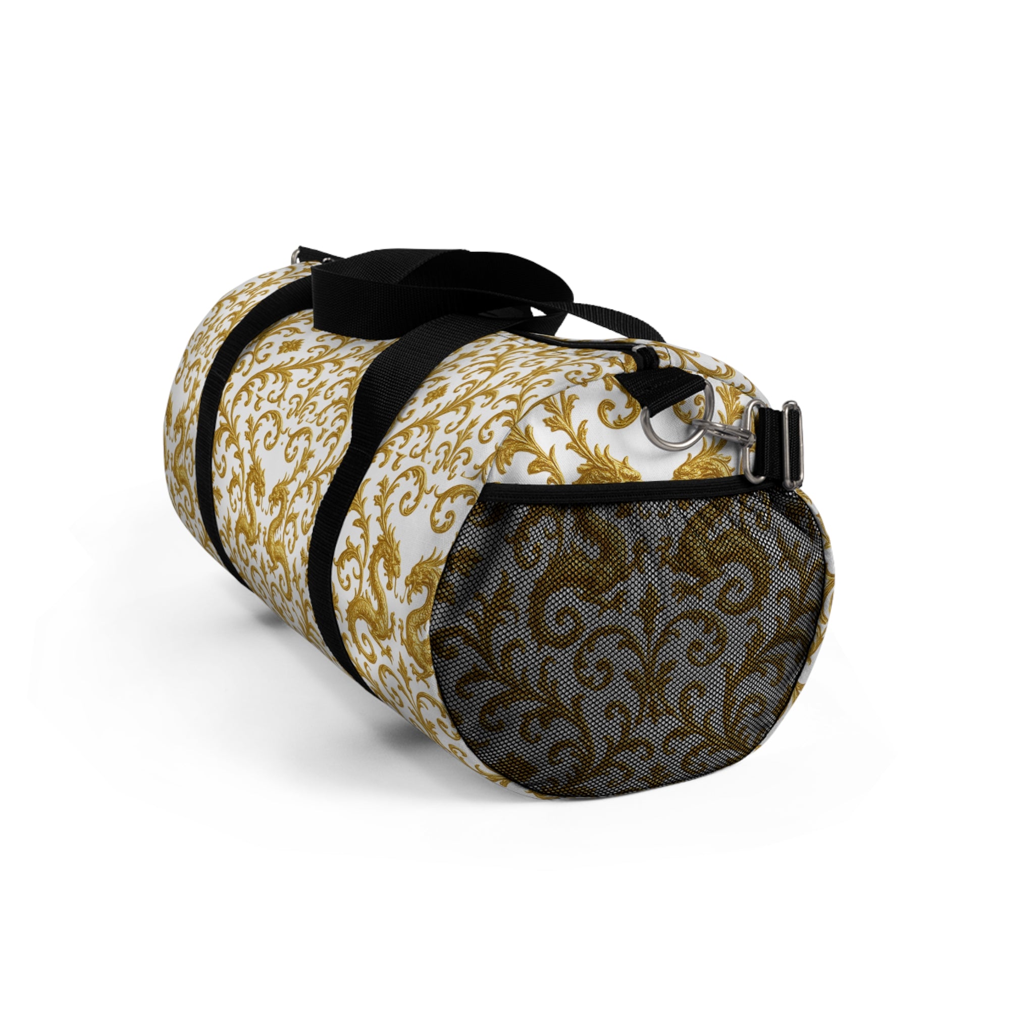 Golden Dragon Baroque Duffle Bag – Luxury Travel & Gym Bag