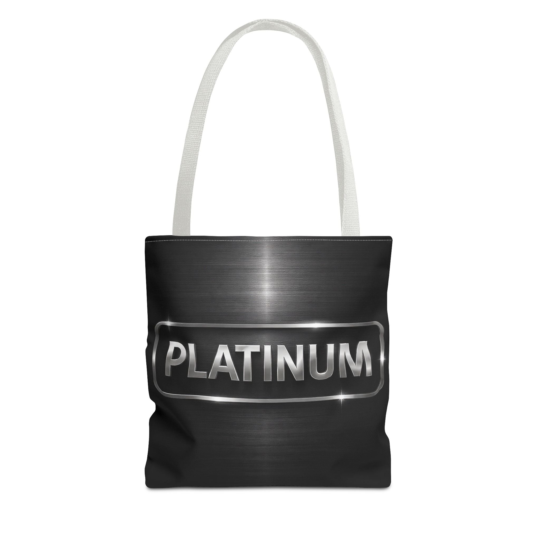PLATINUM Tote Bag – Minimal Black Premium Statement Bag